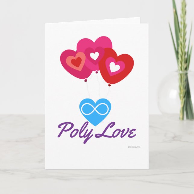 Polyamory Greeting Card Kort (Framsida)