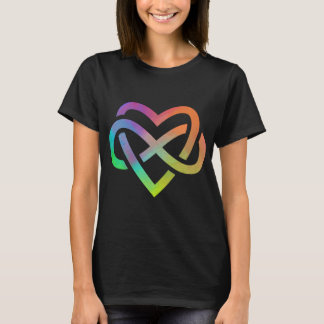 Polyamory Oändlighet Hjärtsymbol Oändlig Kärlek T Shirt