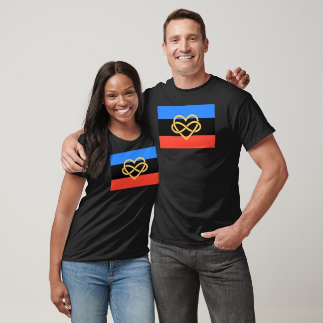 Polyamory Oändlighet Hjärttröja T Shirt (Unisex)