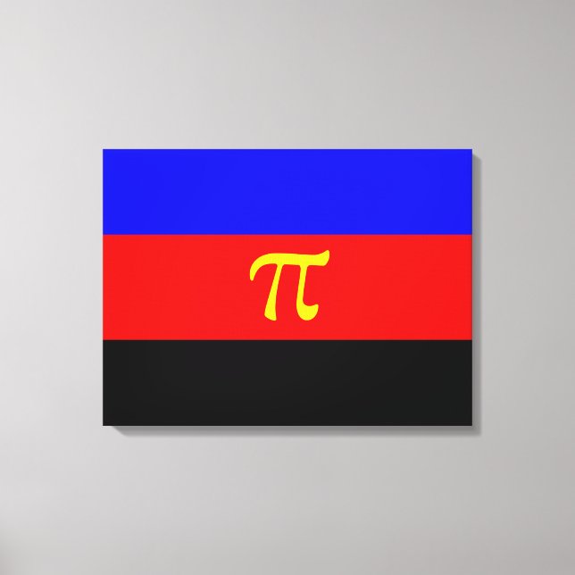 Polyamory Pride Flagga Canvastryck (Framsida)