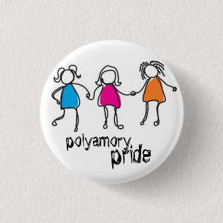 polyamory pride klämmer fast knapp
