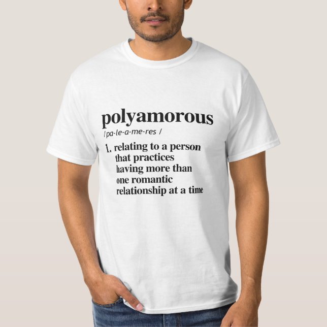 Polyamous Definition T Shirt (Framsida)