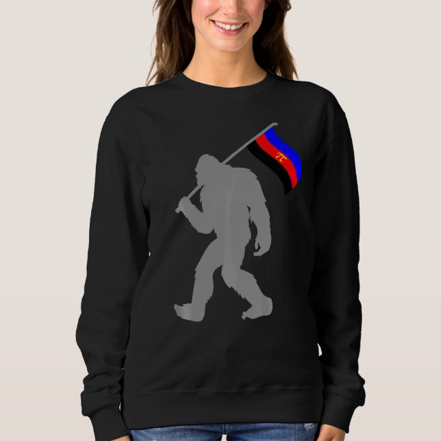 Polyamous Pride Flagga Monster on Polyamous T Shirt (Framsida)