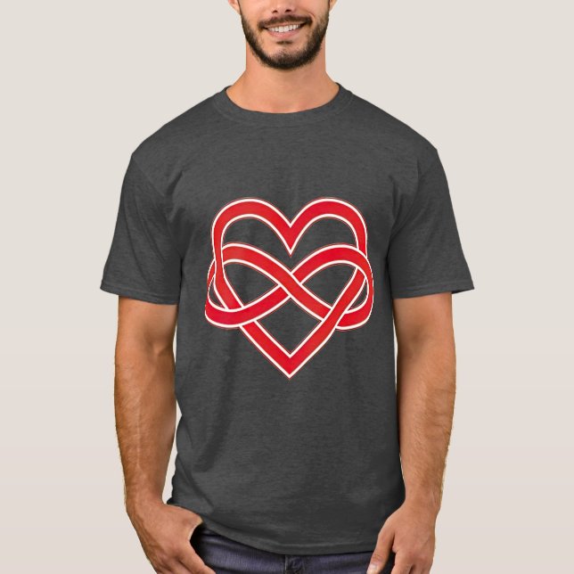Polyamous Pride Symbol T Shirt (Framsida)