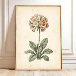 Polyanthus Botanisk Canvastryck Galleri Konst Poster
