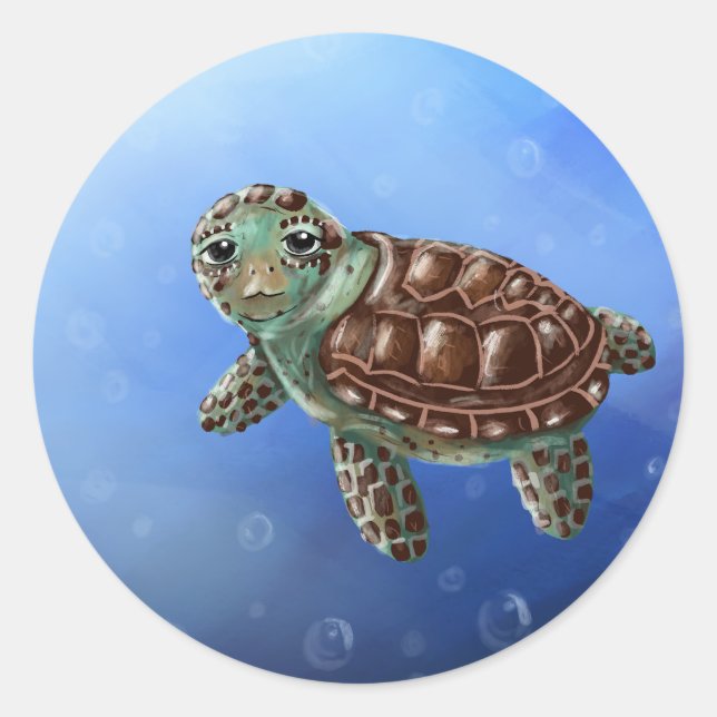 Polycarp's Journey Stickers Runt Klistermärke (Framsida)