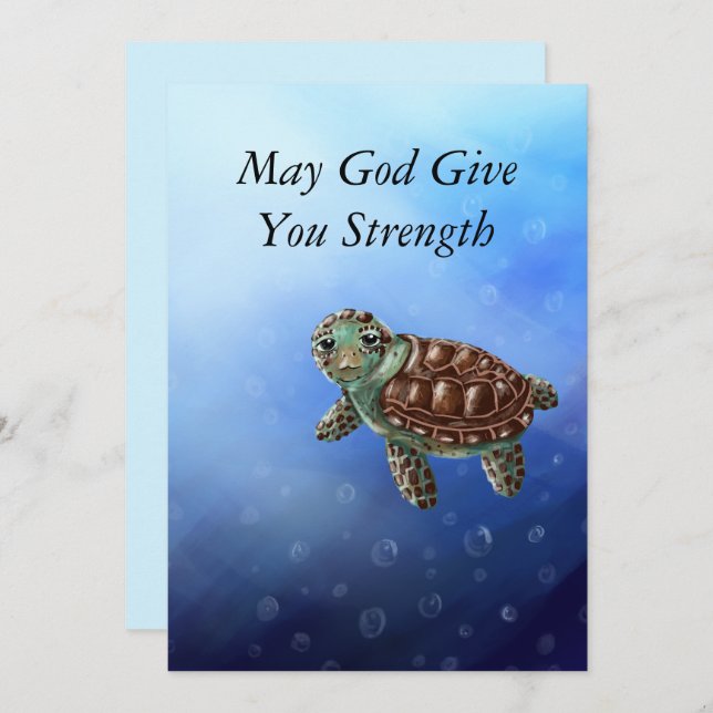 Polycarp's Journey Sympathy Card Tack Kort (Fram/baksida)