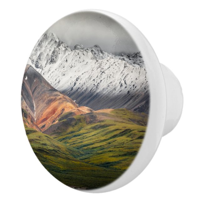 Polychrome-berget, Denali NP, Alaska Knopp (Höger)