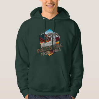 Polychrome Hoodie - Forest Grönt Front Art