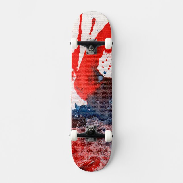 Polychromoptic #15A av Michael Moffa Old School Skateboard Bräda 18 Cm (Framsida)