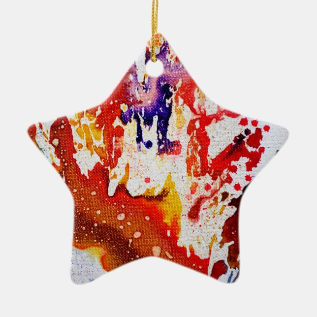 Polychromoptic #1A av Michael Moffa Julgransprydnad Keramik (Framsidan)