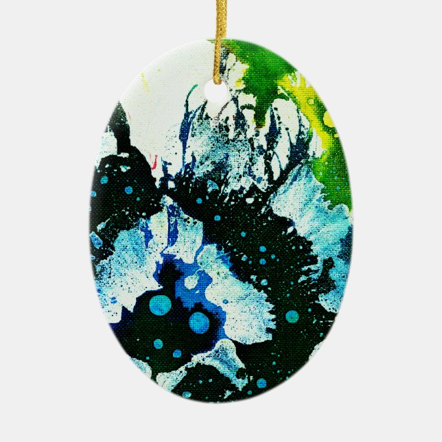 Polychromoptic #2C av Michael Moffa Julgransprydnad Keramik (Framsidan)