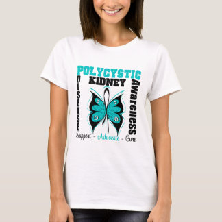 Polycystic fjäril för njuresjukdommedvetenhet tee