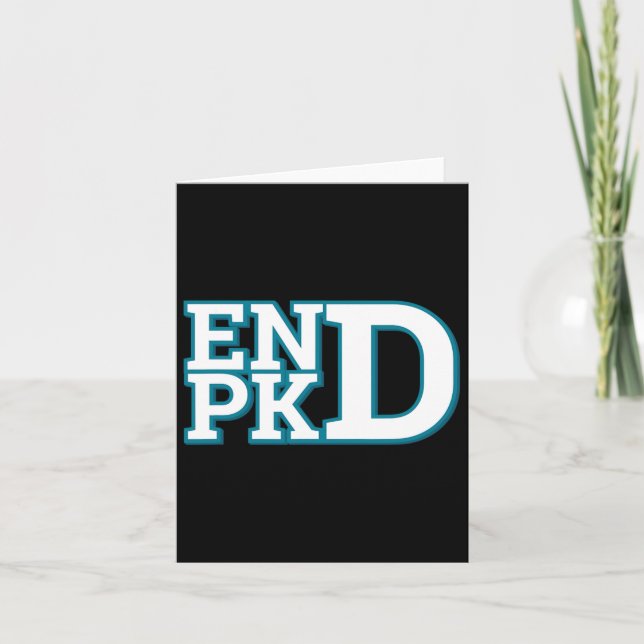 Polycystic Kidney Disease Awareness End PKd Fight Kort (Framsida)