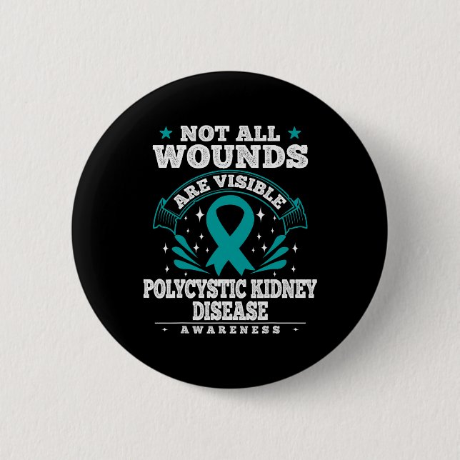 Polycystic Kidney Disease Gift - PKD Awareness Knapp (Framsida)