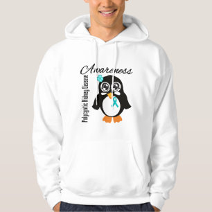 Polycystic pingvin för njuresjukdommedvetenhet sweatshirt