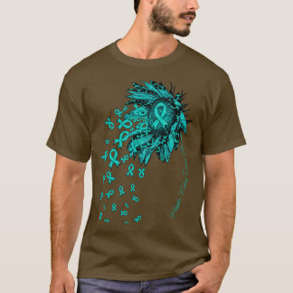Polycystisk njursjukdom Medvetenhet om solrosribb T Shirt