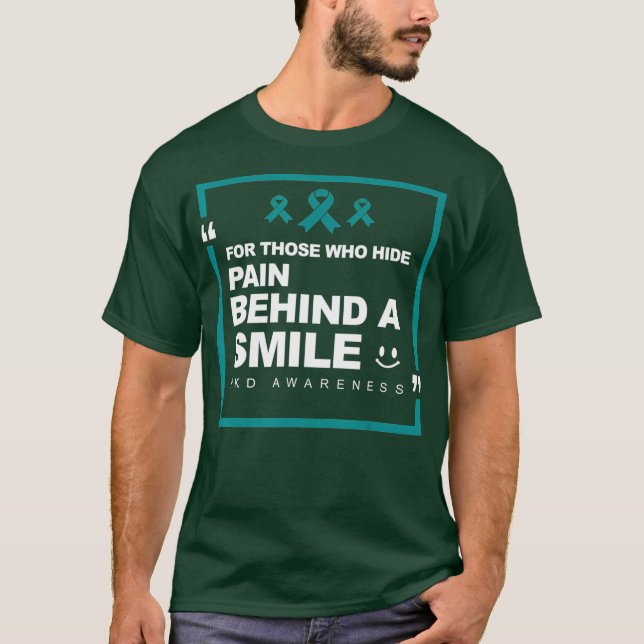 Polycystisk njursjukdom PKD Awareness Pain T Shirt (Framsida)