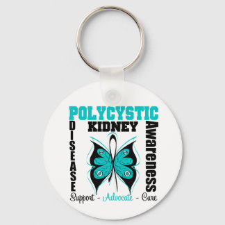 Polycystiskt njure Disease Awareness Butterfly Nyckelring