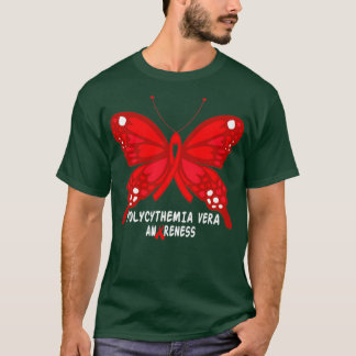 POLYCYTHEMIA VERA AWARENESS BUTTERFLY T SHIRT