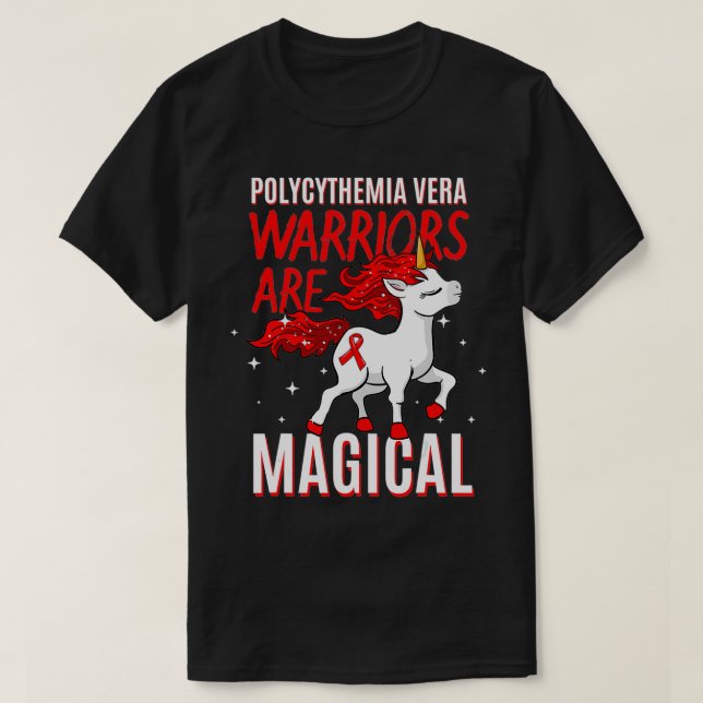 Polycythemia Vera Awareness PV Warrior Erytremia  T Shirt (Design framsida)