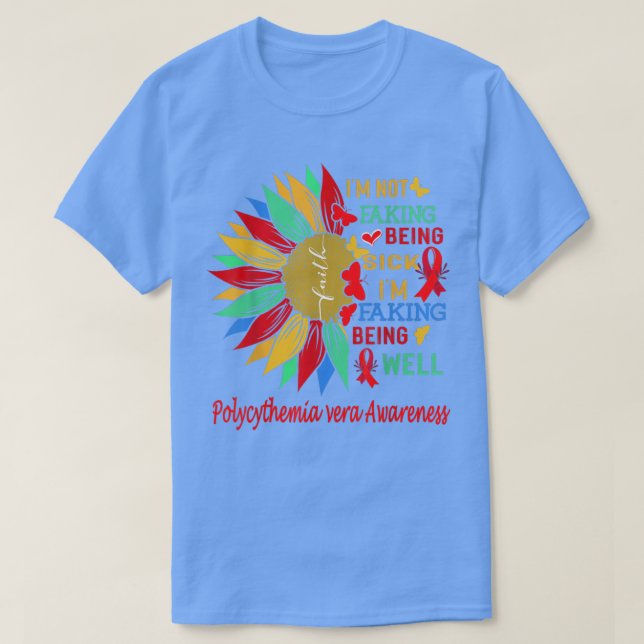 Polycythemia vera awareness sunflower  t shirt (Design framsida)