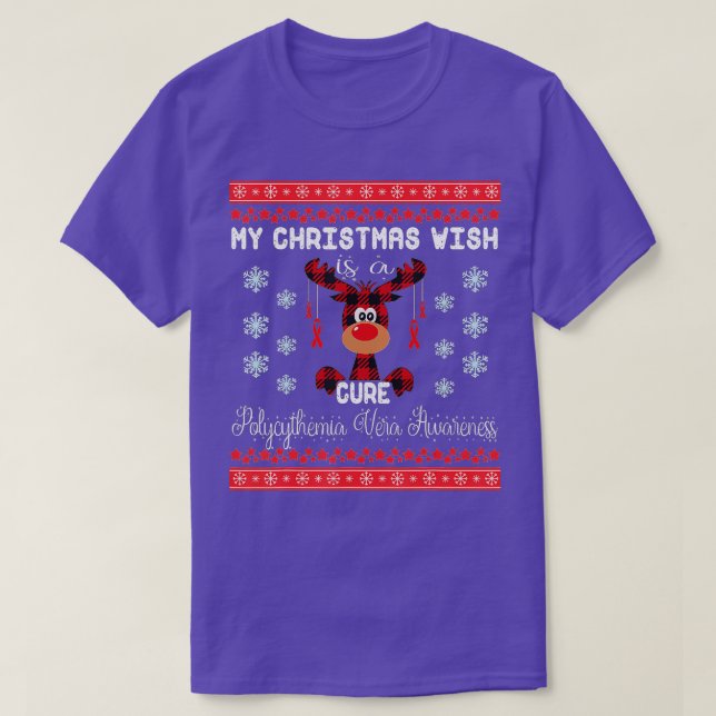 Polycythemia Vera min julklapp är ett botemedel T Shirt (Design framsida)