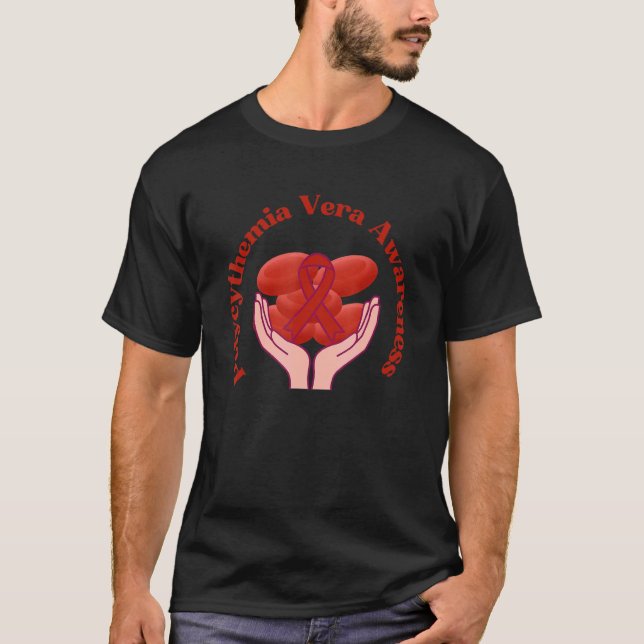 Polycythemia Vera Warrior 2 T Shirt (Framsida)