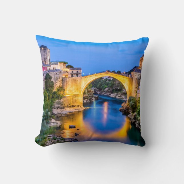 Polyester kastkudde, Kastkudde 16"Mostar Kudde (Framsida)