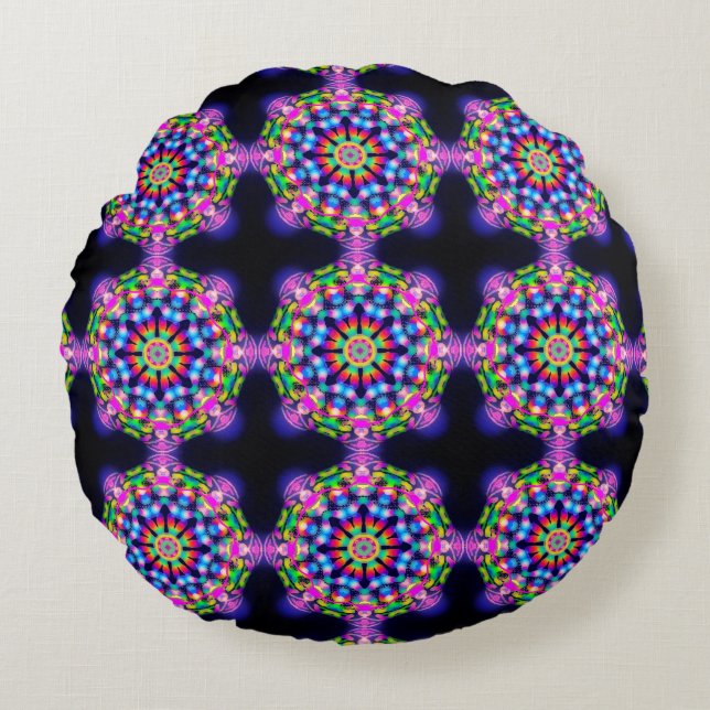 Polyester Round Dekorativ kudde (Framsidan)