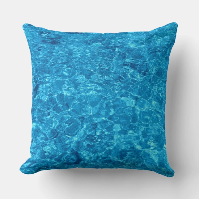 Polyester ThrowPillow 20" x 20" strandvattendesign Kudde (Framsida)