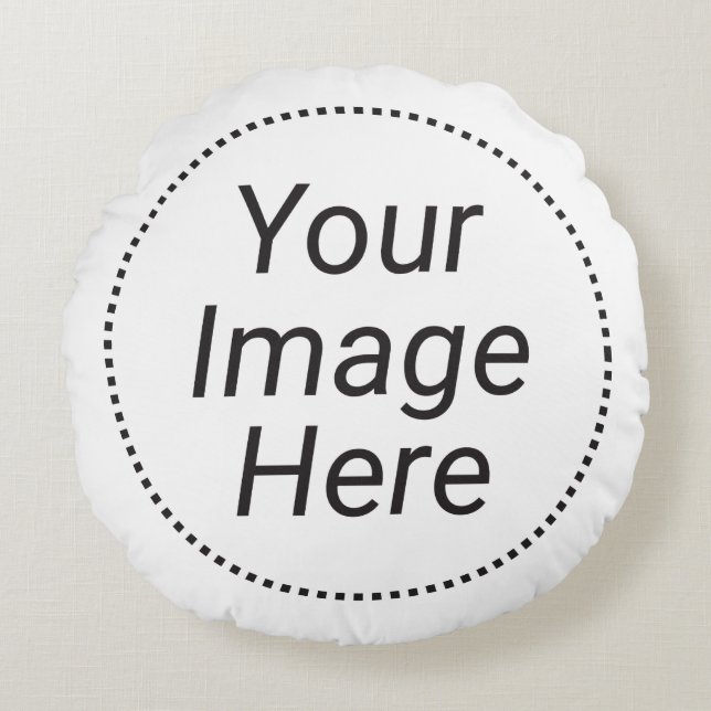 Polyesterbrytningen kudder rund kudde (Framsidan)