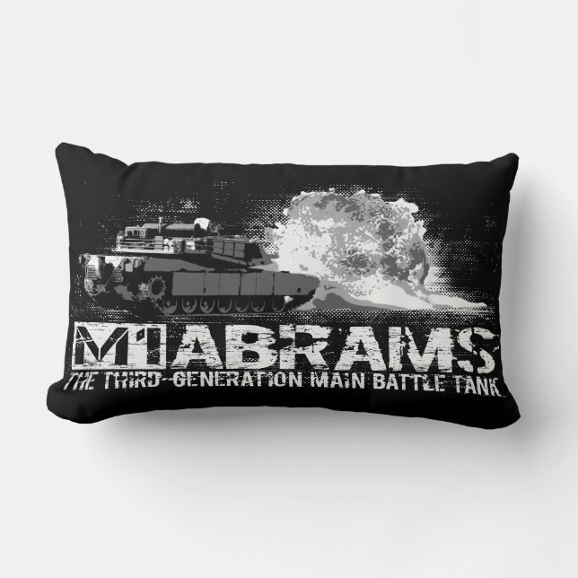 Polyesterlumbaren för M1 Abrams kudder 13" X 21 ", Lumbarkudde (Framsida)