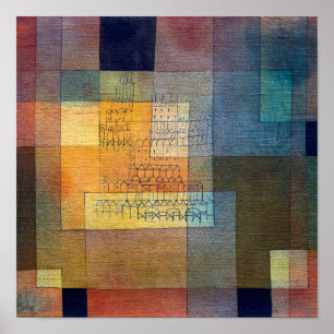 Polyfonisk arkitektur Paul Klee Poster