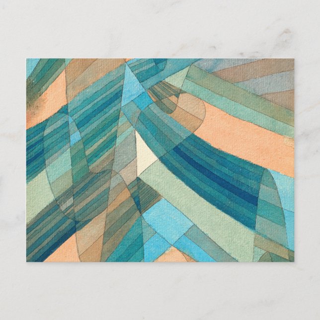 Polyfoniska strömmar, 1929 av Paul Klee Vykort (Framsida)