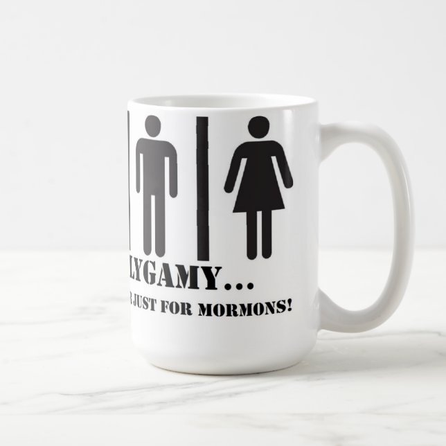 Polygamy - inte precis för Mormonsmugg Kaffemugg (Höger)