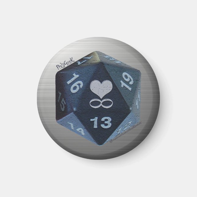 PolyGeek Magnet - svart (Framsidan)