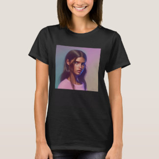 Polygel Färg Vatten Färg Womens Costume Sunset T Shirt