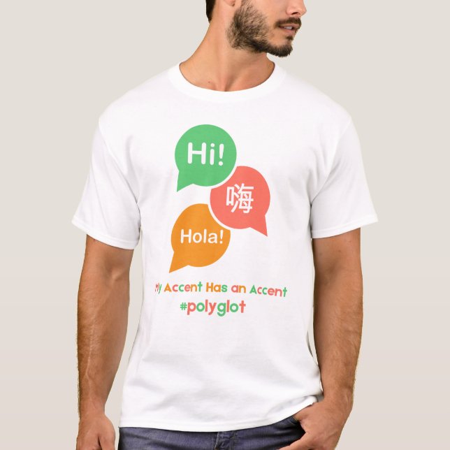 Polyglot TShirt T Shirt (Framsida)