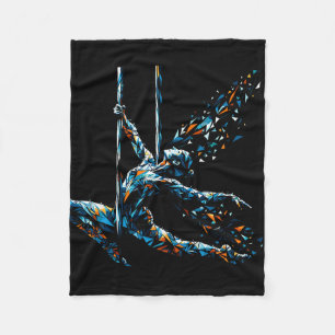 Polygon Art Aerial Silk Yoga Aerialist Akrotrick  Fleecefilt
