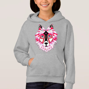 Polygon Design-24531 för rosa Varg T Shirt