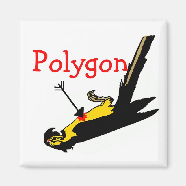 Polygon Funny Math Teacher Gift Magnet (Framsidan)