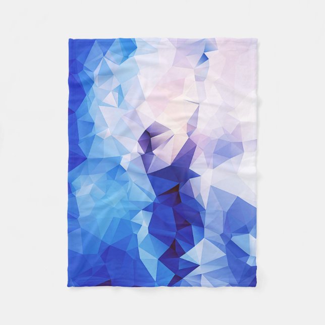 Polygon grafisk fleecefilt (Framsidan)