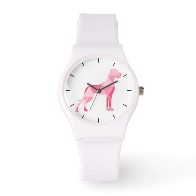 Polygon Grand Danois Rosa Armbandsur (Framsida)