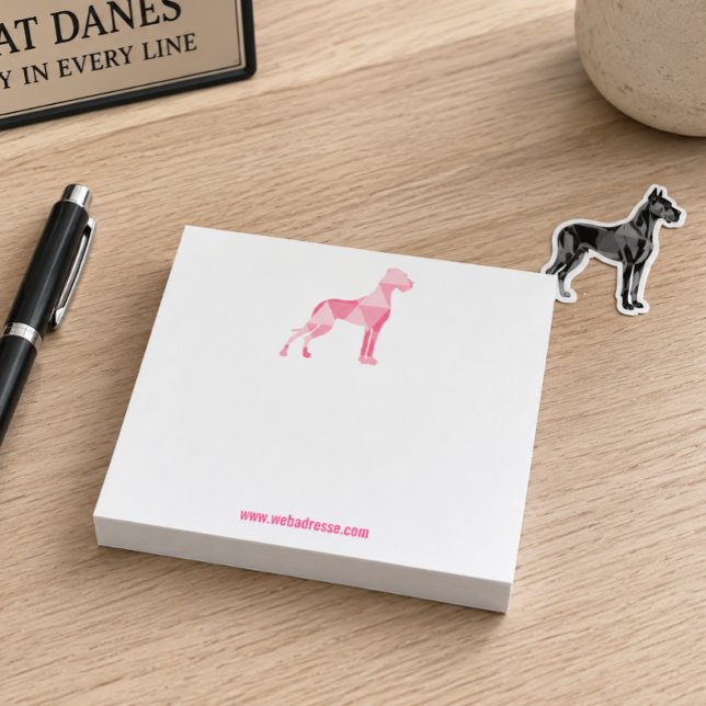 Polygon Grand Danois Rosa Post-it Block (Skapare uppladdad)