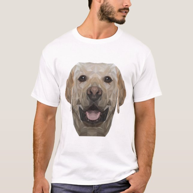 Polygon Hund Pappa Hund Mamma Hundfader Labrador T Shirt (Framsida)