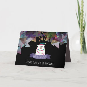 Polygon-julens Polar Bear-Personlig Kort