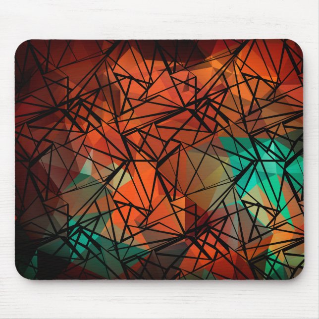 Polygon, målning musmatta (Framsidan)