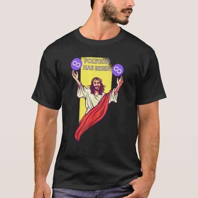 Polygon Matic Crypto Har Stigit  Kryptovaluta Jes T Shirt (Framsida)