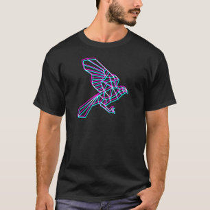 Polygon Örn, flygande Aesthetic Anaglyph Elect T Shirt